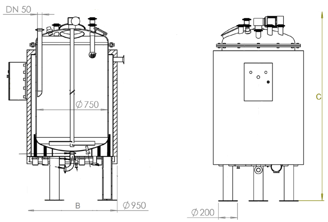 Сontinuous stirred tank reactor F230