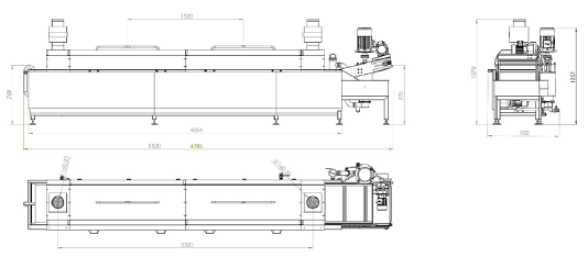 Continuous  fryer SnackPro | Deep fat fryer | Industrial continuous fryer