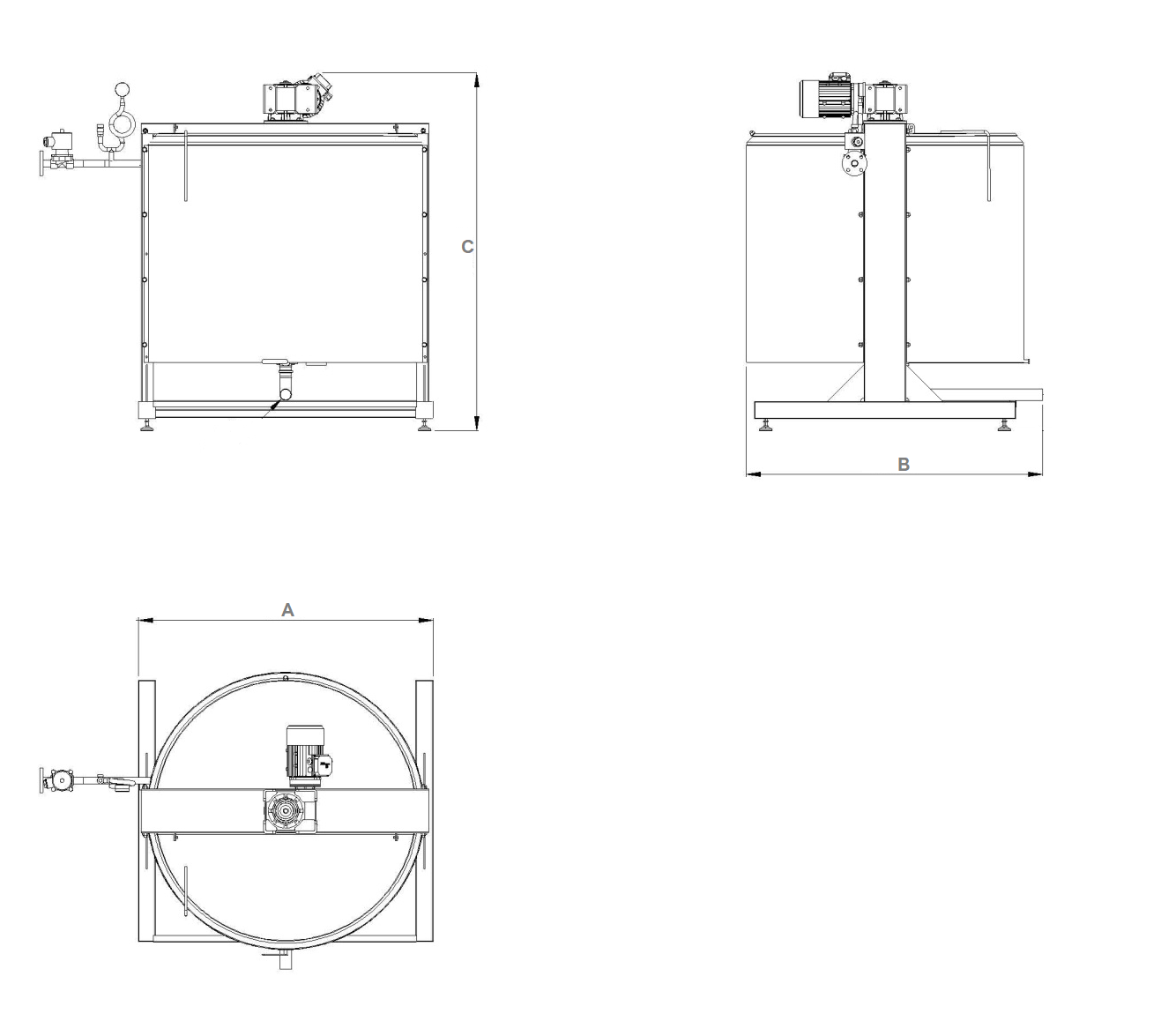  jacketed kettle with stirrer